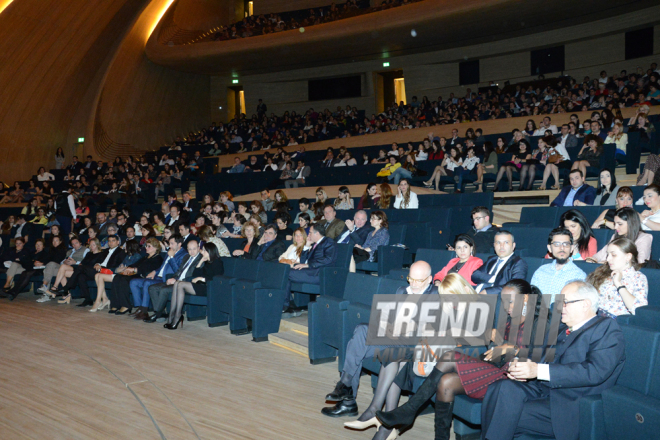 Tango evening of French musicians held at Heydar Aliyev Center. Azerbaijan, Baku, 5 May 2016 